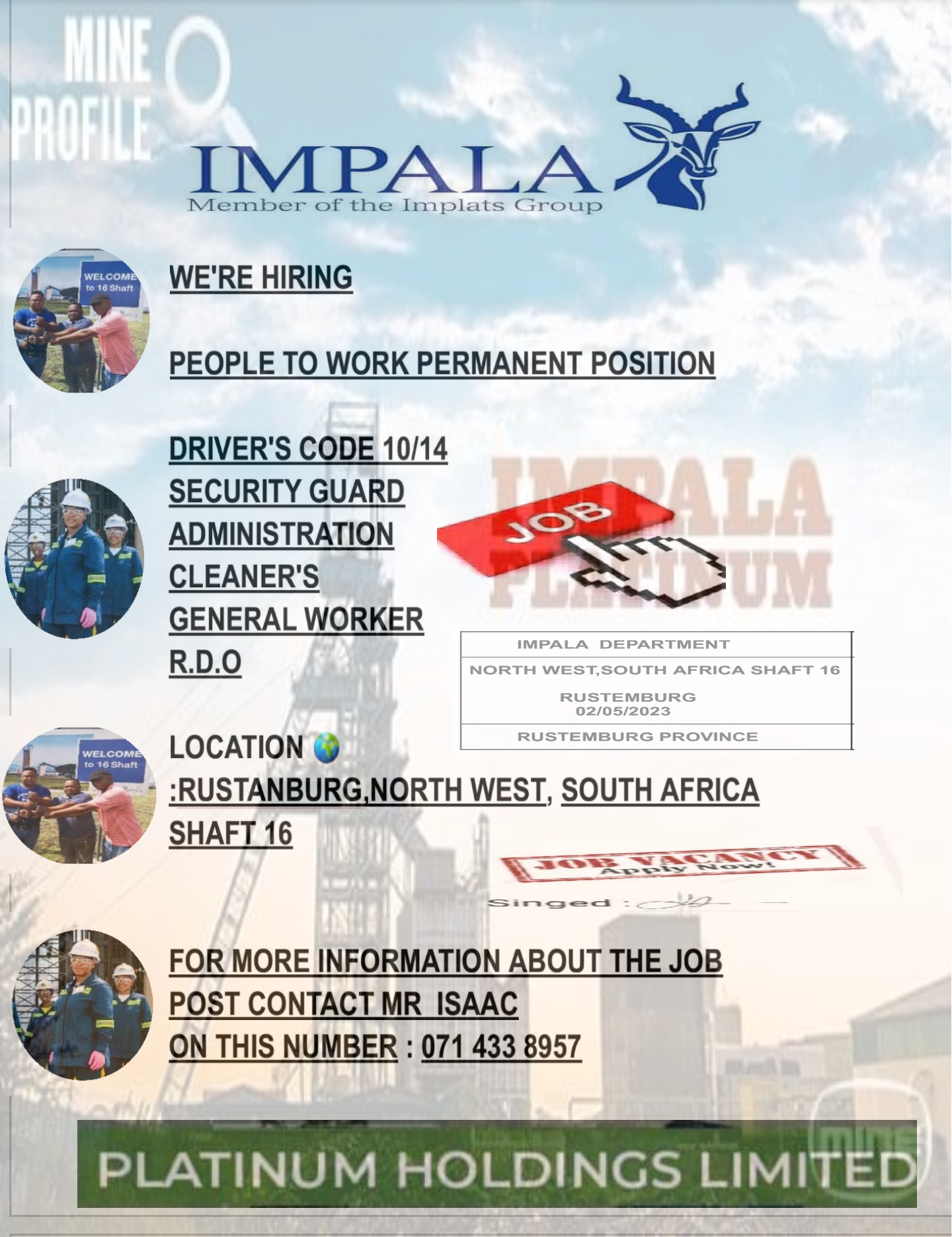 Impala Platinum mine